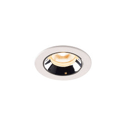 LED Ceiling recessed luminaire NUMINOS� XS, 2700K, 20�, white/chrome