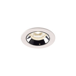 LED Ceiling recessed luminaire NUMINOS� XS, 4000K, 20�, white/chrome