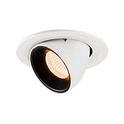 LED Ceiling recessed luminaire NUMINOS� GIMBLE S, 2700K, 55�, white/black