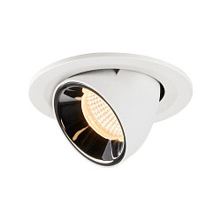 LED Ceiling recessed luminaire NUMINOS� GIMBLE S, 3000K, 40�, white/chrome
