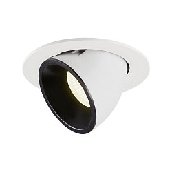 LED Ceiling recessed luminaire NUMINOS� GIMBLE L, 4000K, 55�, white/black