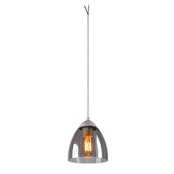 Pendant luminaire PARA CONE GL GU10, transparent, white