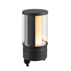 luminaire head M-POL M SHADER on/off IP65, anthracite 