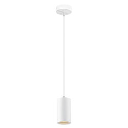 pendant luminaire ASTO TUBE 1 flame, round, rigid GU10 IP20, white dimmable