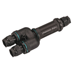 junction box DALI IP68 5-pole, black