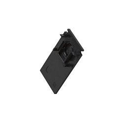 end cap TRACK 48V low, for surface-mounted track, black