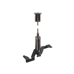 pendant suspension TRACK 48V with wire rope, black