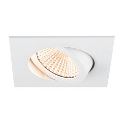 ceiling recessed luminaire NEW TRIA� 68 square IP20, white dimmable