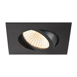 ceiling recessed luminaire NEW TRIA� 68 square IP20, black dimmable