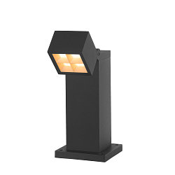 socket luminaire S-CUBE 35 square, CCT Switch, tiltable IP65, anthracite dimmable