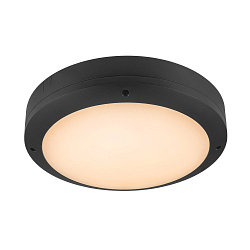 wall and ceiling luminaire OUTDOOR BULKHEAD V 360 CCT Switch, impact resistant, switchable IP65, black, lacquered 