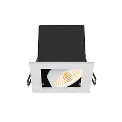 ceiling recessed luminaire KADUX SINGLE square IP20, black, white dimmable