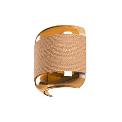 wall luminaire PANTILO ROPE G9 IP20, gold dimmable