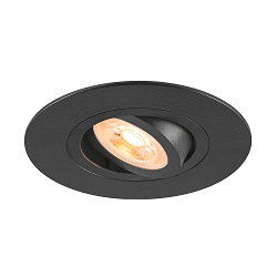 ceiling recessed luminaire NEW TRIA� 75 XL round GU10 IP20, black