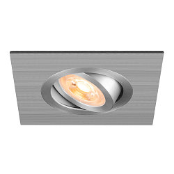 ceiling recessed luminaire NEW TRIA� 75 XL square GU10 IP20, aluminium