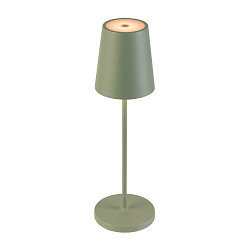 battery table lamp VINOLINA TWO IP65, lime green dimmable
