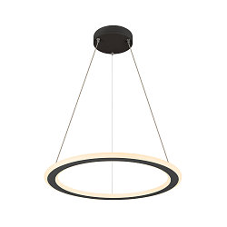 pendant luminaire ONE FLAT PD SINGLE PHASE CCT Switch, ring shape IP20, black matt dimmable