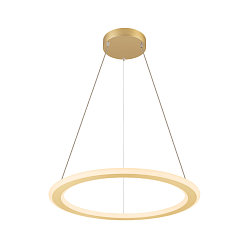 pendant luminaire ONE FLAT PD SINGLE PHASE CCT Switch, ring shape IP20, brass dimmable