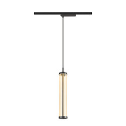 1-phase pendant luminaire QUIMERA PHASE cylindrical IP20, black dimmable