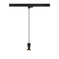 3-phase pendant luminaire PURI 2.0 BASIC GU10 IP20, black dimmable