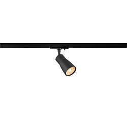 1-phase spot PURI 2.0 - DOME half round, adjustable GU10 IP20, black dimmable