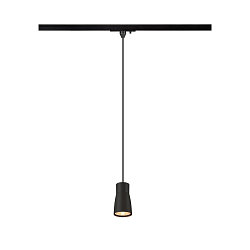 1-phase pendant luminaire PURI 2.0 - DOME half round GU10 IP20, black dimmable