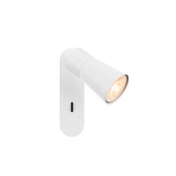 wall and ceiling luminaire PURI 2.0 - CONE square, with switch GU10 IP20, white dimmable