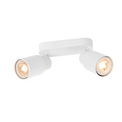 wall and ceiling luminaire PURI 2.0 - TUBE 2 flames, long GU10 IP20, white dimmable