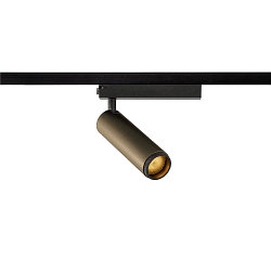 1-phase spot GRIP! M PHASE DTW swivelling, for VDU workstation, Dim-To-Warm IP20, bronze dimmable