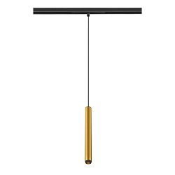 pendant luminaire GRIP! S 48V DALI DTW for VDU workstation, DALI controllable, Dim-To-Warm IP20, gold matt dimmable