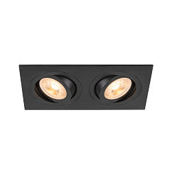 ceiling recessed luminaire NEW TRIA� 155 GU10 2 flames, rotatable, square GU10 IP20