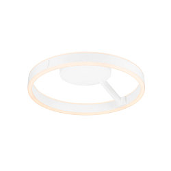 wall and ceiling luminaire ONE PHASE �40CM up / down, CCT Switch, ring shape IP20, white matt dimmable