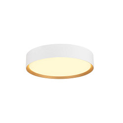 ceiling luminaire DECONA 30 CL round, suitable for VDU workstation IP44, gold, white, lacquered dimmable