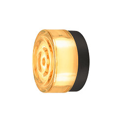 wall and ceiling luminaire CYFT WAVE IP65, amber, black, lacquered dimmable