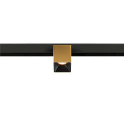 track spot FIXT-IT! round, surface-mounted version, suitable for VDU workstation IP20, gold, black, lacquered dimmable