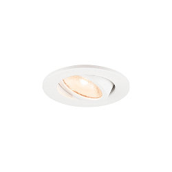 ceiling recessed luminaire NEW TRIA� 45 round, suitable for VDU workstation IP20, white, lacquered 