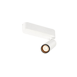 ceiling luminaire GRIP!M SINGLE IP20, black, white, lacquered dimmable