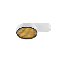 ceiling luminaire GRIP! FLAT IP20, black, white, lacquered dimmable