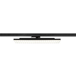 3-phase spot SIGHT PANEL square, suitable for VDU workstation IP20, black, lacquered 