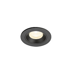 ceiling recessed luminaire NUMINOS� XS round, suitable for VDU workstation IP20, black, lacquered dimmable