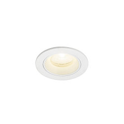 ceiling recessed luminaire NUMINOS� XS round, suitable for VDU workstation IP20, white, lacquered dimmable