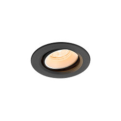 ceiling recessed luminaire NUMINOS� MOVE XS round, suitable for VDU workstation IP20, black, white, lacquered dimmable