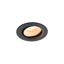 ceiling recessed luminaire NUMINOS� MOVE XS round, suitable for VDU workstation IP20, black, white, lacquered dimmable