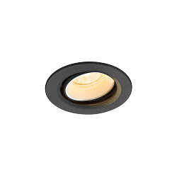 ceiling recessed luminaire NUMINOS� MOVE XS round, suitable for VDU workstation IP20, black, white, lacquered dimmable
