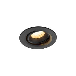 ceiling recessed luminaire NUMINOS� MOVE XS round, suitable for VDU workstation IP20, black, lacquered dimmable