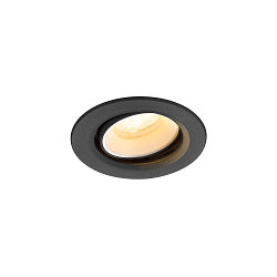 ceiling recessed luminaire NUMINOS� MOVE XS round, suitable for VDU workstation IP20, black, white, lacquered dimmable