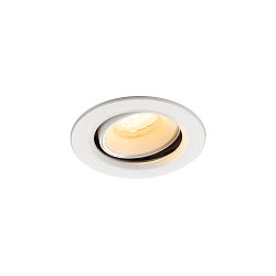 ceiling recessed luminaire NUMINOS� MOVE XS round, suitable for VDU workstation IP20, white, lacquered dimmable