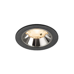 ceiling recessed luminaire NUMINOS� S suitable for VDU workstation IP20, chrome, black dimmable