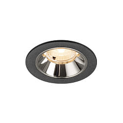 ceiling recessed luminaire NUMINOS� S suitable for VDU workstation IP20, chrome, black dimmable