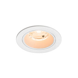 ceiling recessed luminaire NUMINOS� S round, suitable for VDU workstation IP20, white, lacquered dimmable